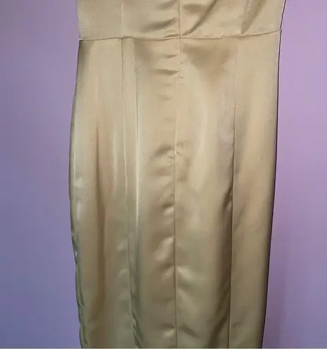 Lavish Lice NEW Lavish Alice 4 Midi Cocktail Dress Cream Ruched Cowl Neckline