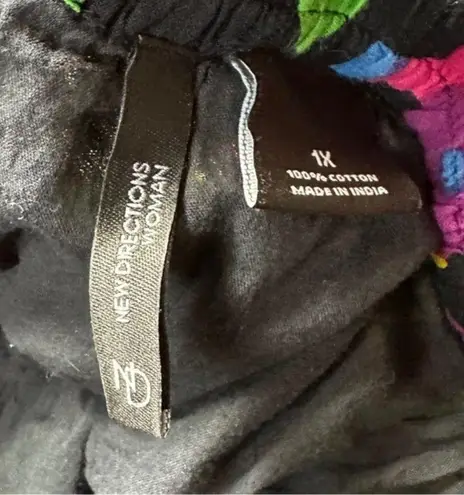 New Directions Women’s Fun Funky Weird Wacky Artsy Tiered MIDI Skirt 1X