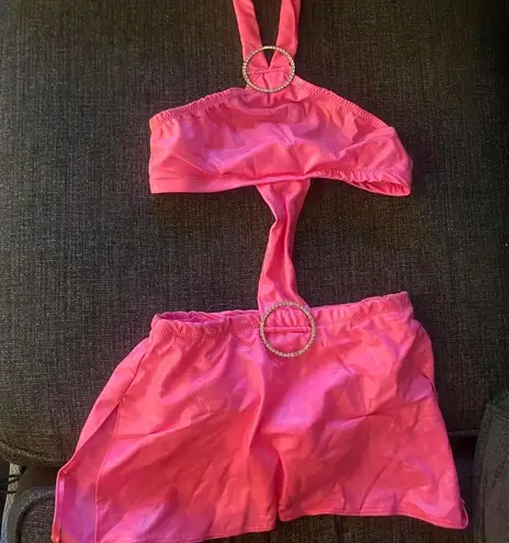 Hot pink jazz dance costume