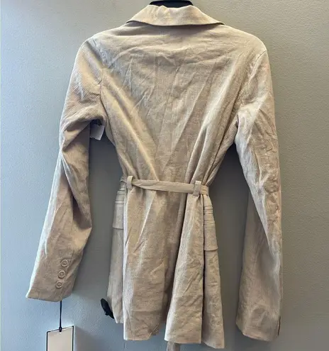 Bagatelle Silk Crinkle Linen Blazer BNWT