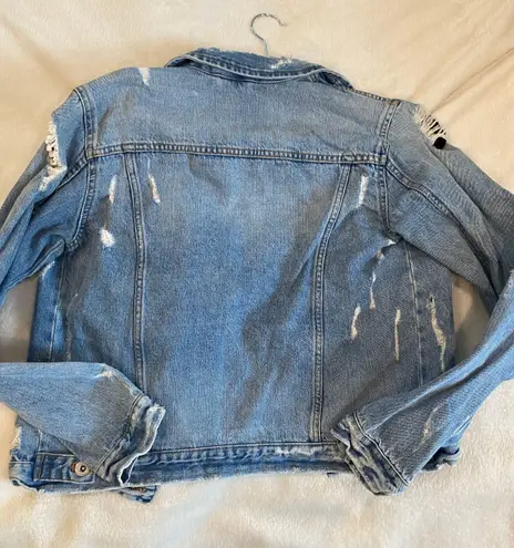 ZARA Distressed Denim Jacket