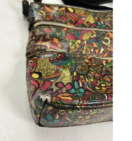 Sakroots ‎ Artist Circle Rainbow Spirit Desert Crossbody Bag Purse Coated Canvas