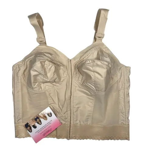 Exquisite Form 42C Fully FRONT CLOSURE Original Longline Posture Bra Nude Size undefined