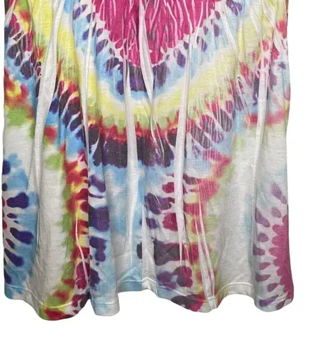 Vibrant Hot Choco ❥ Crystal Heart Butterfly Tunic Top Tee Shirt ❥ Tie Dye ❥ Med