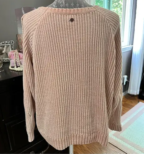Calia by Carrie Underwood Blush Pink Ribbed Chenille Sweater XL
