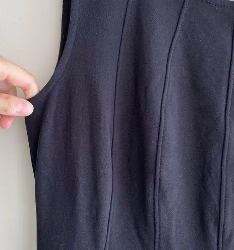 Monteau Black Fit and Flare Dress, Size M