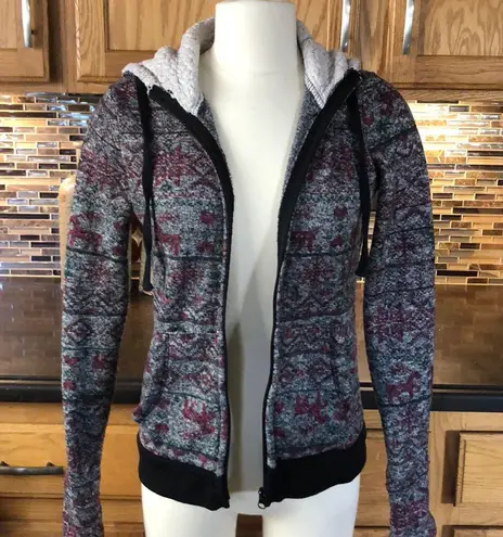 No Boundaries ‎ NOBO hoodie fluffy jacket thumbnail 1