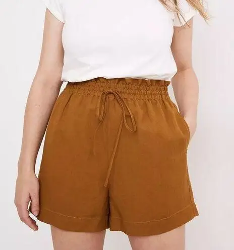 Madewell Linen-Cotton Drawstring Pull-On Shorts Size XS