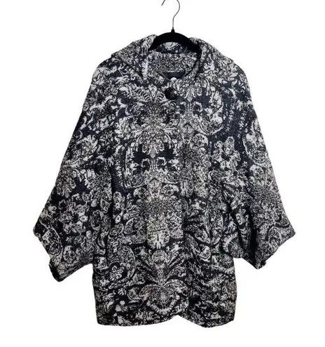 Stella McCartney Kimono Cape Coat Gray Wool Cashmere Size 2 Rare