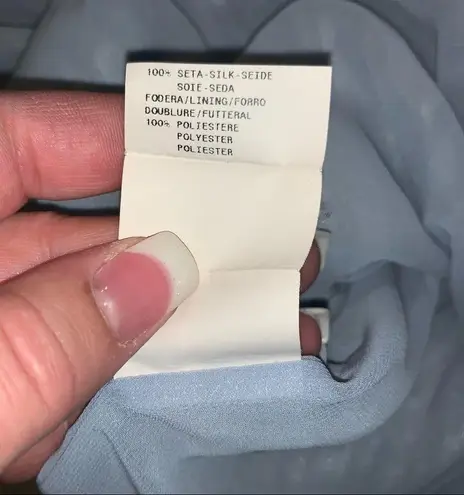 Armani Collezioni Silk Sleeveless Blouse Light Blue size 14