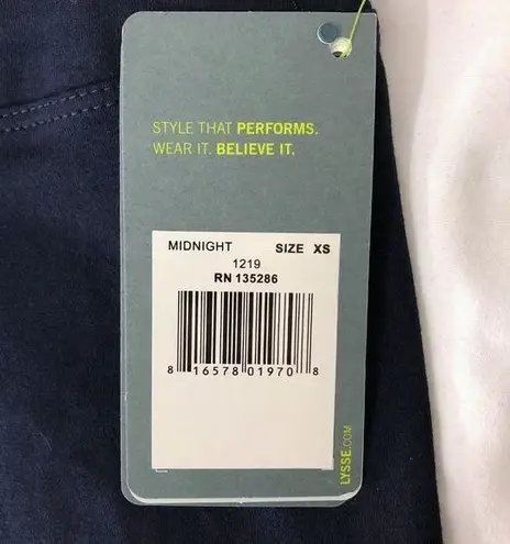 LYSSÉ New Lysse High Waisted Tight Ankle Cotton Leggings Midnight Navy Blue