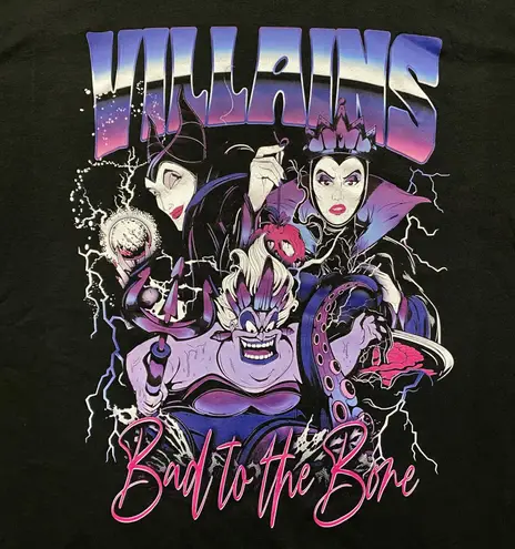 Disney  Villains Bad to the Bone Poster Tee L