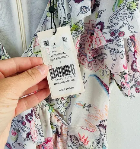 Cinq à Sept NEW  Sheilla Maxi Dress in Celeste Multi Floral