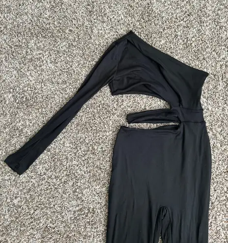 Sexy Asymmetrical Jumpsuit in Black Size M