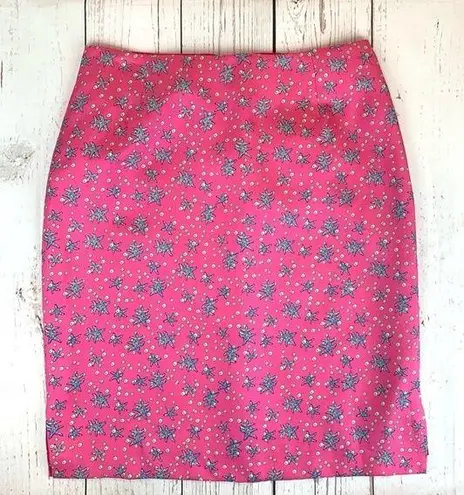 Tutu French Silk Floral Pencil Skirt Size 6