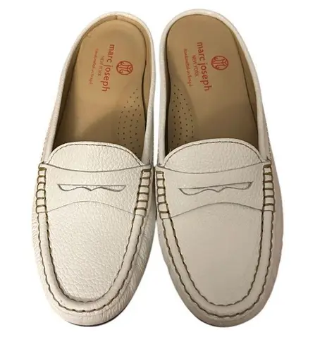 Marc Joseph New York White Lawrence Mule Shoes Size 7.5