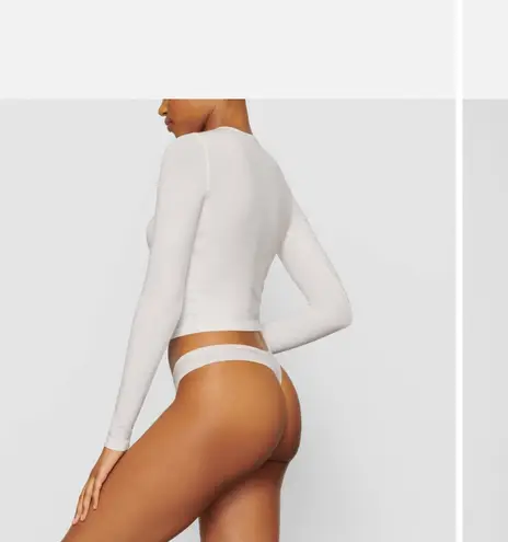 SKIMS New Vintage Crop Long Sleeve T-Shirt Marble - Small NWT