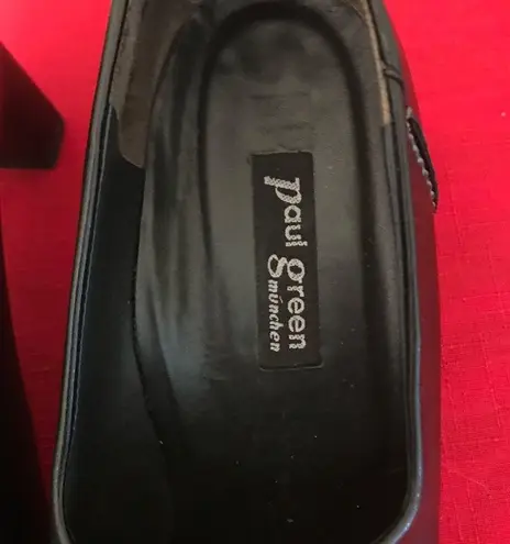 Paul Green Vintage Black Munchen Chucky Heel Pumps