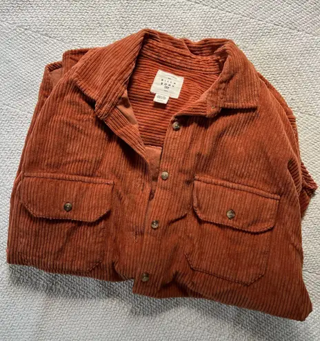 Orange Corduroy Billabong Jacket Size M