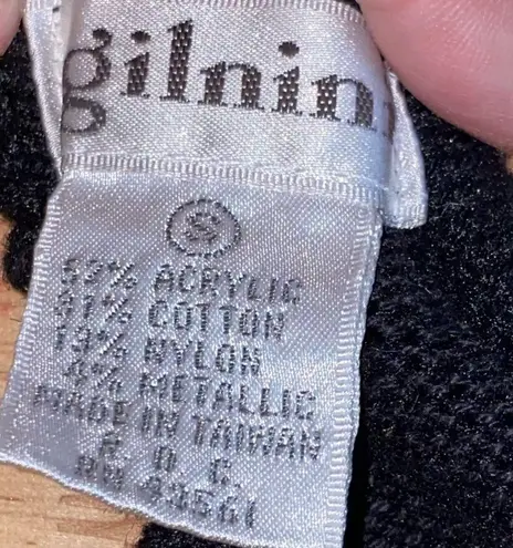 Gilnini Black Mock Neck Sleeveless Sweater