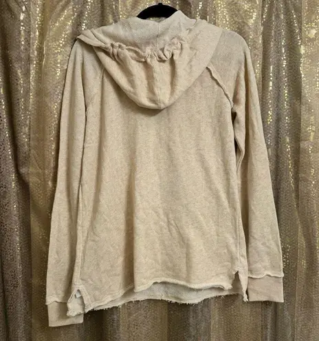 TechStyles Cream Ivory Boho Santa Cruz California Hoodie Sweater L NWT Size L