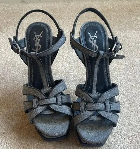 Saint Laurent YSL Yves  Tribute Sandals 38