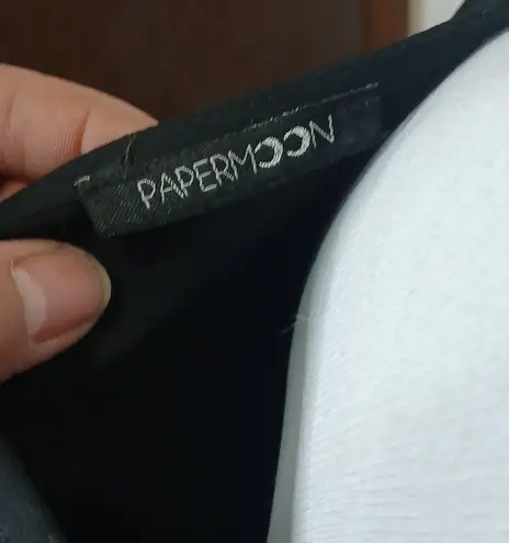 Paper Moon black lace sheer top size XXL