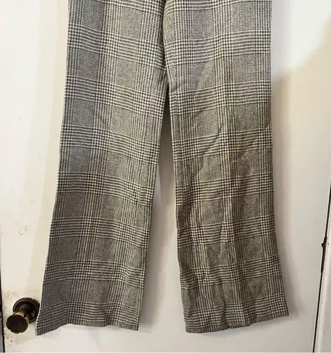 Ralph Lauren  Black Label Camel Hair Trousers Plaid Houndstooth Straight Wide Leg