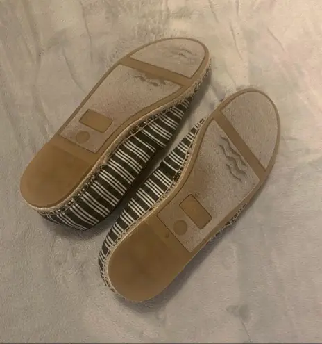 Circus by Sam Edelman Leni Boy Bye Navy Striped Espadrille Flat Size 8.5