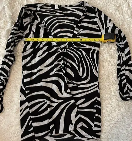 Ralph Lauren Lauren  SZ SM Zebra Print Beach Dress