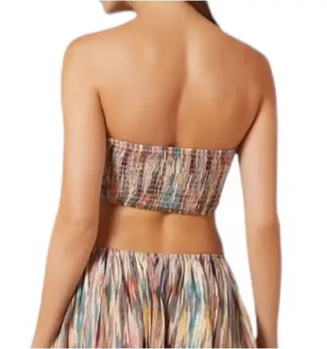 MISA Los Angeles MISA Myka Ikat Strapless Cutout Smocked Cotton Blend Dress Size S NWT