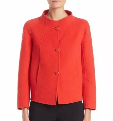 Armani Collezioni Wool cashmere red caba