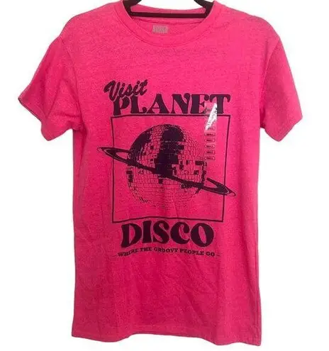 BRISCO Womens Visit Planet Disco Where the Groovy People Go T