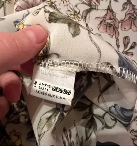 MISA Los Angeles Amal Multicolor Floral Off the Shoulder Ruffle Mini Dress Sz XS