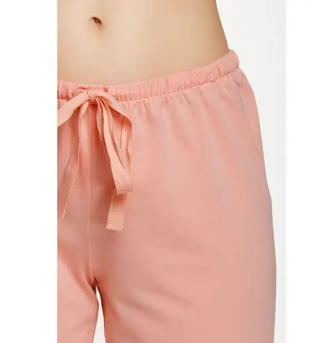 Natori NWT New Designer Pajamas Womens PJ S Long Pants Sleeves Orange Peach