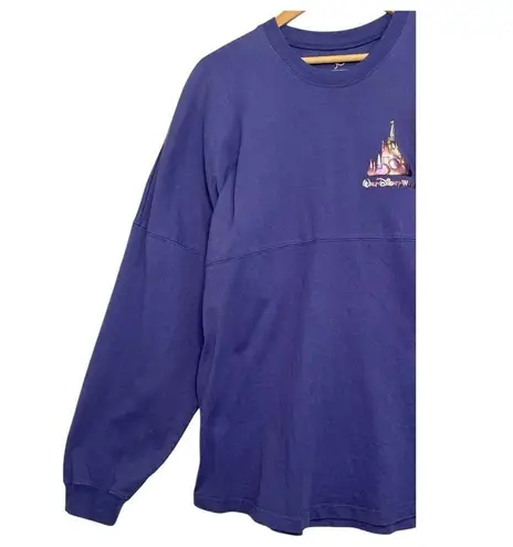 Disney Walt  World Spirit Jersey Extra Large Purple 50th Anniversary Castle Shirt