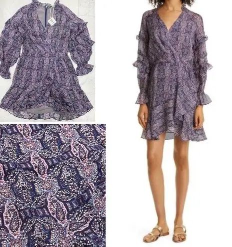 Haute Hippie Silk Long Sleeve Dress Size 4