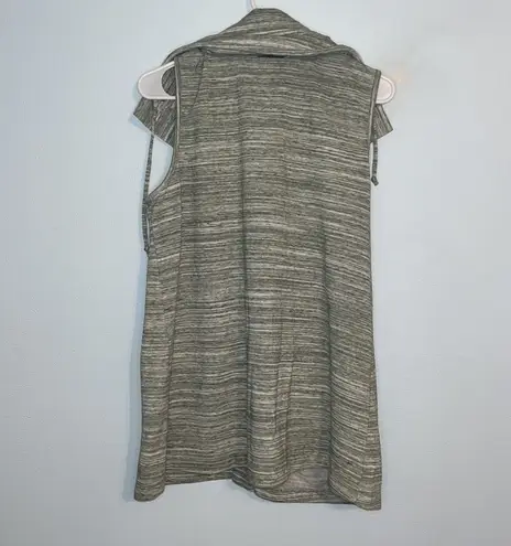 Matilda Jane Women’s Out the Door Green Space Dye Button Front Sleeveless Vest