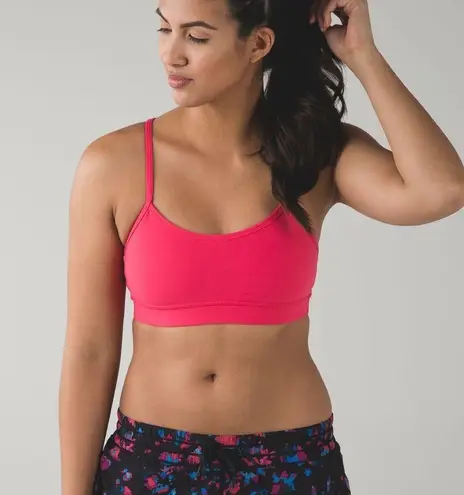 Lululemon  Flow Y Bra IV in Pink Boom Juice Sz. 6