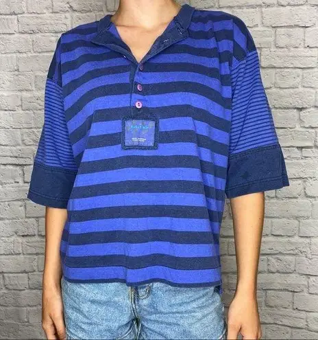 Bugle Boy Vintage Direction Striped Tee Shirt