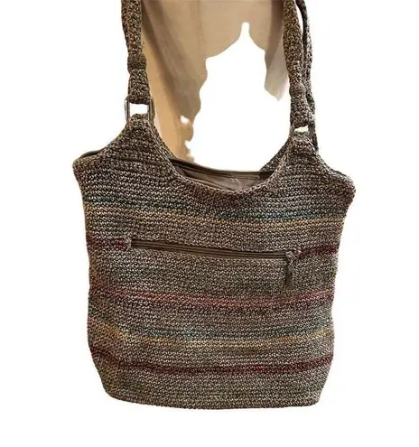 The Sak Belle Tote Bag Multicolor Stripes Shoulder Handbag Women's