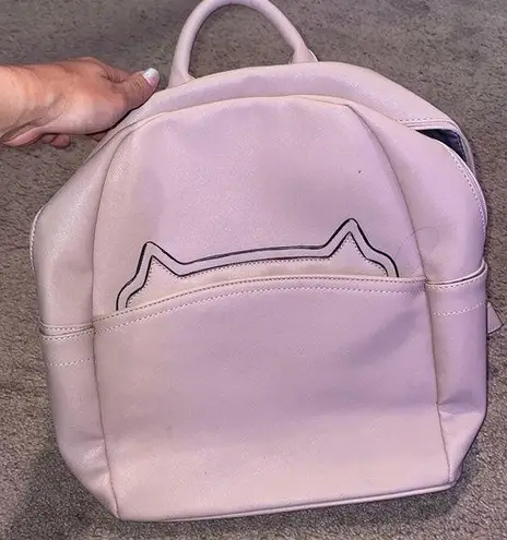 Pink Backpack with Cat Ears