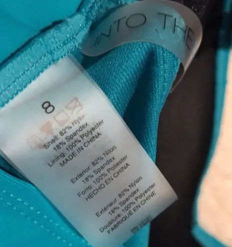 One Piece Into the Bleu Twisted Sweetheart Neckline Bandeau Swimsuit Size 8 NWT