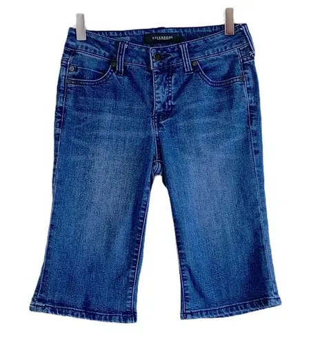 Liverpool Women's Shorts Bermuda Denim Jean 11” Inseam Medium Wash Size 0/25 Blue
