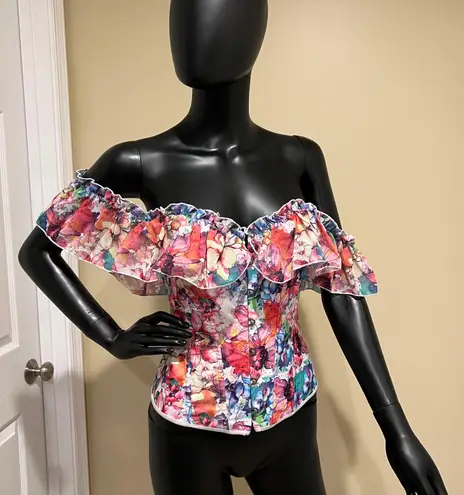 Floral Corset Top Tee T