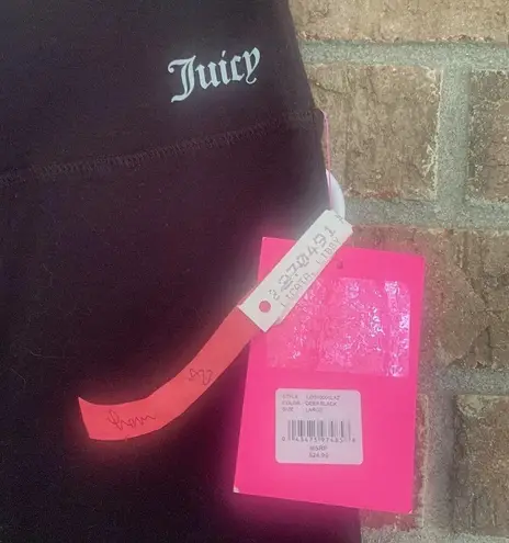 Juicy Couture Black  Sport leggings NWT size lg