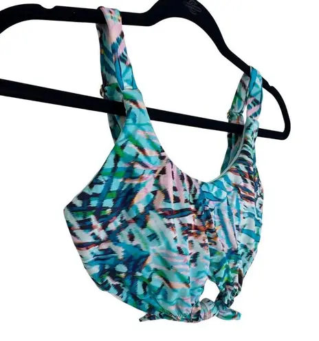 PilyQ Palmas Knot Adjustable Strap Bikini Top Swim Bathing Suit Padded NWT Small