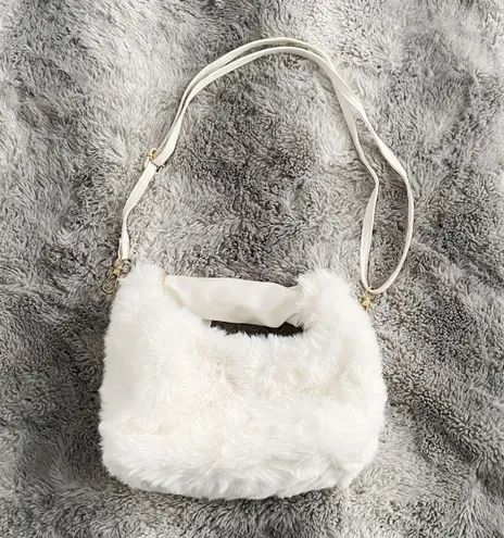 White Y2K Faux Fur Soft Two