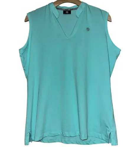 Bogner Women’s Size L Turquoise Blue Sleeveless Activewear Top Shirt Size L