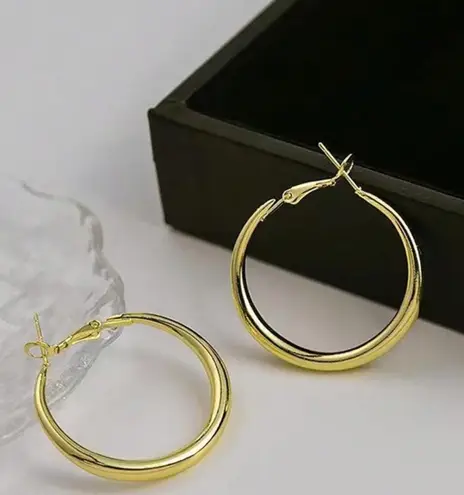 Hoop Earrings Thick Hoop Earrings Hollow Tube Hoops Earrings Hypoallergenic, Lightweight Large Big Hoop Earrings